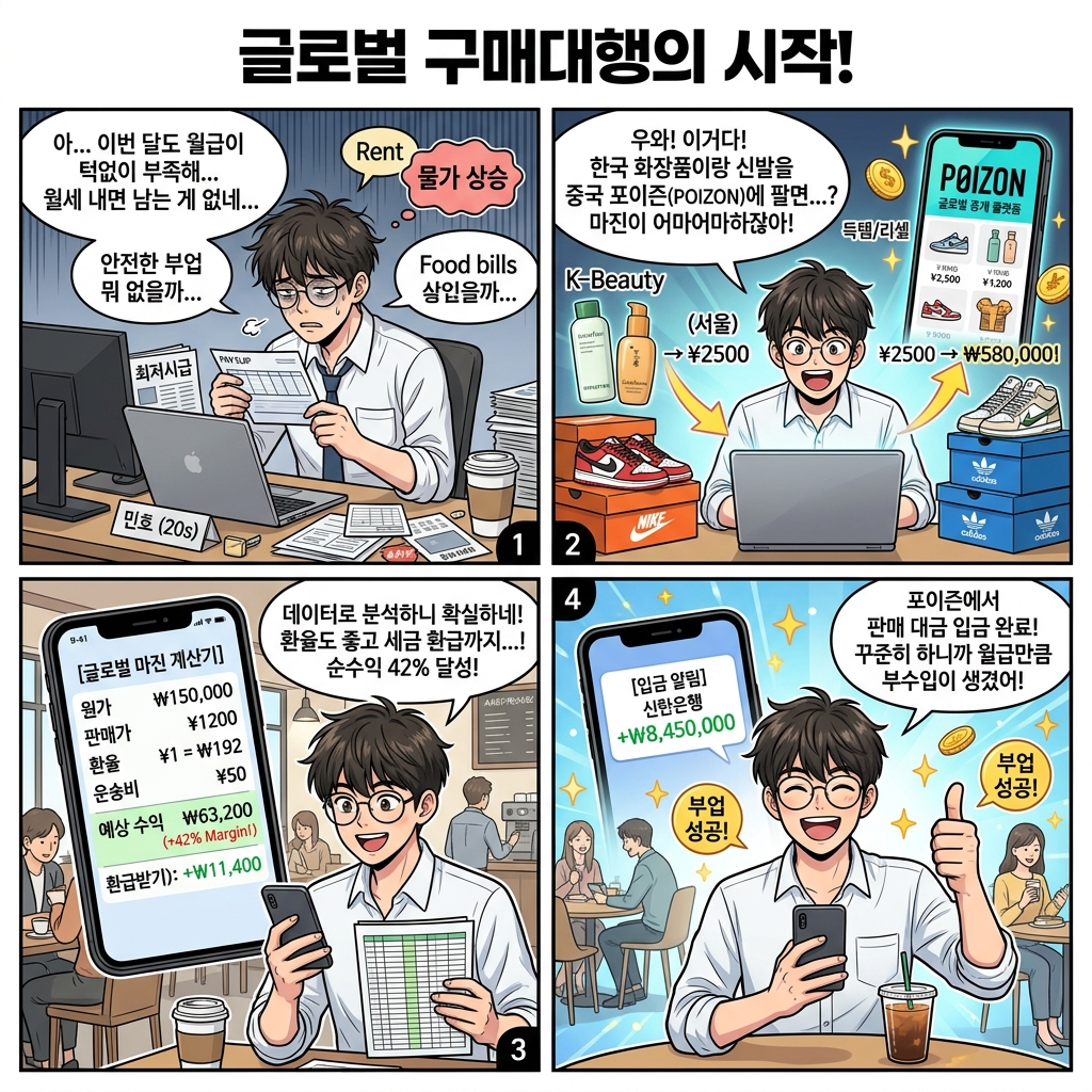 포이즌 리셀 실전 공감 4컷 웹툰